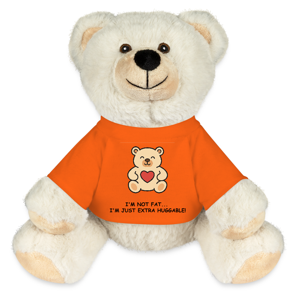 Extra Huggable™ White Plush Bear® - golden orange