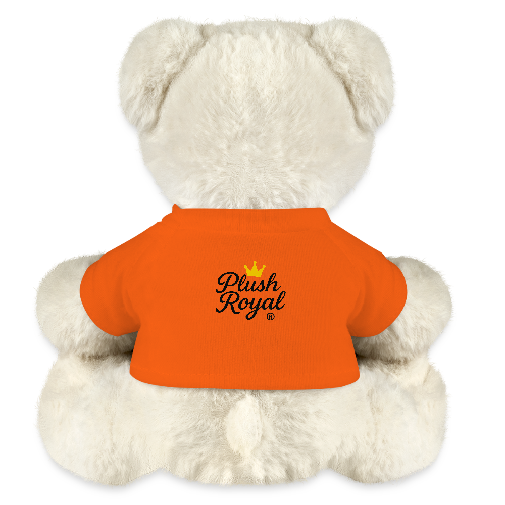 Extra Huggable™ White Plush Bear® - golden orange