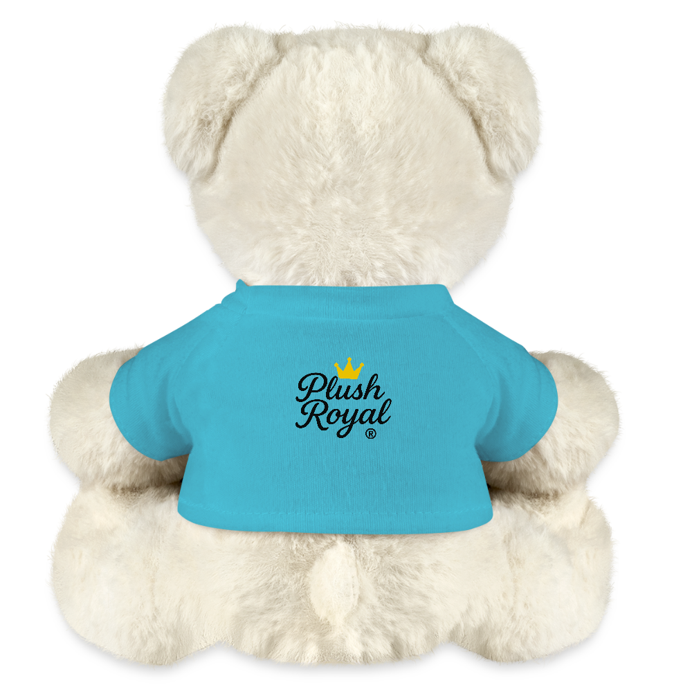 Extra Huggable™ White Plush Bear® - atoll blue