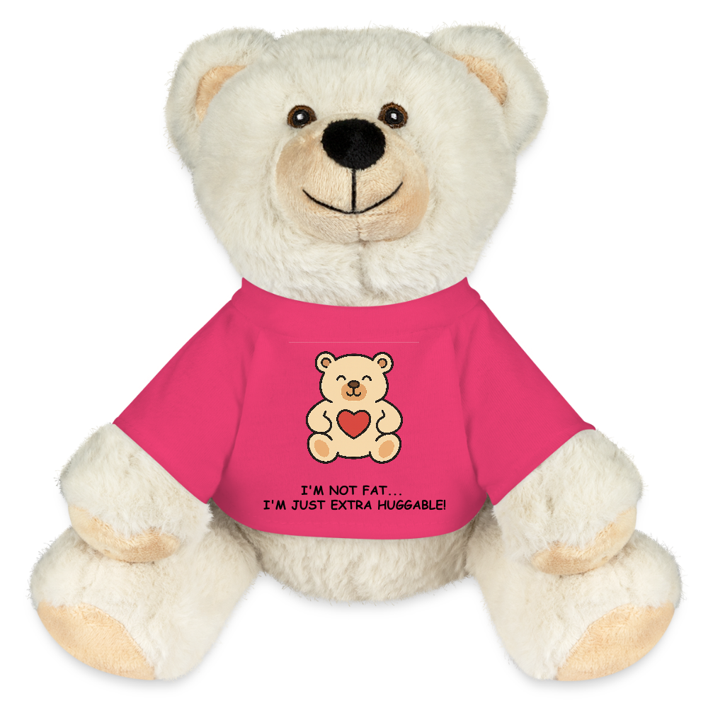 Extra Huggable™ White Plush Bear® - pink