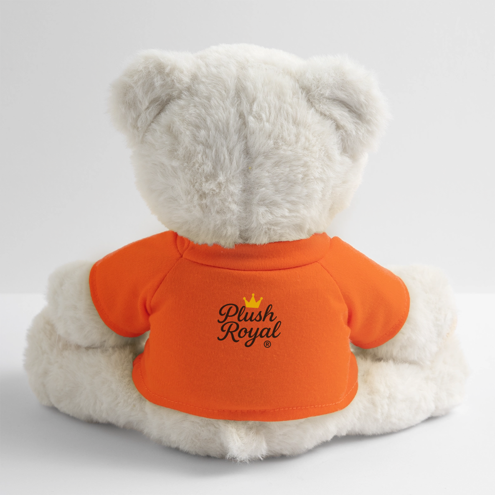 Extra Huggable™ White Plush Bear® - golden orange