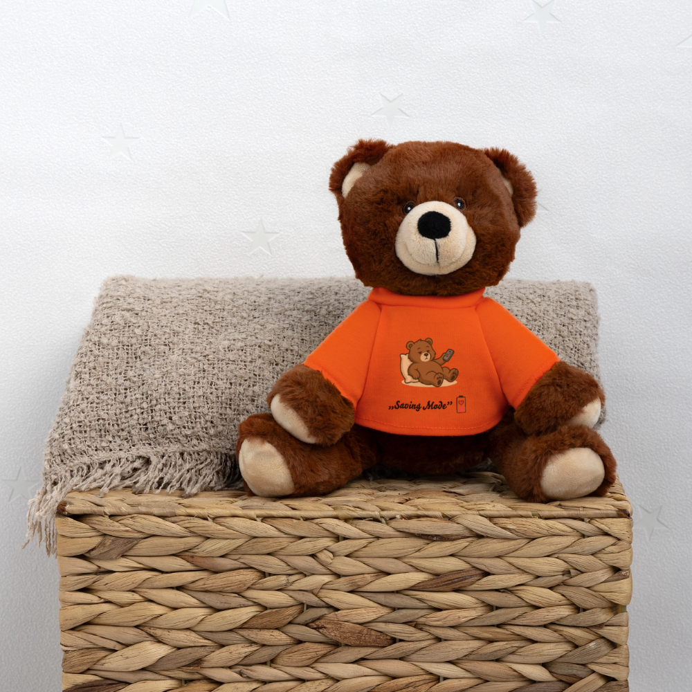 Low Battery Bear ® - golden orange