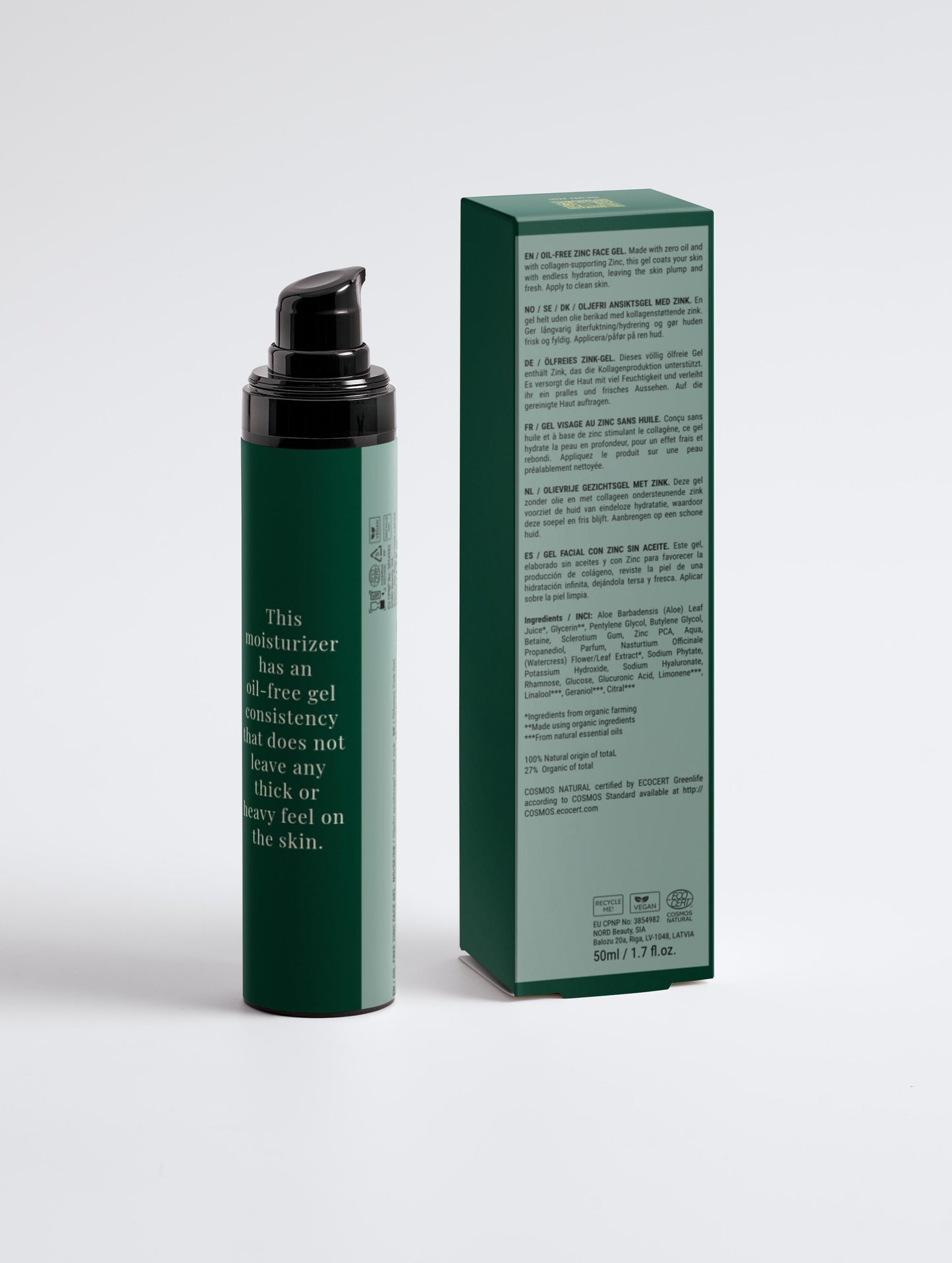 Oil-Free Zinc Face Gel for Men 15 ml