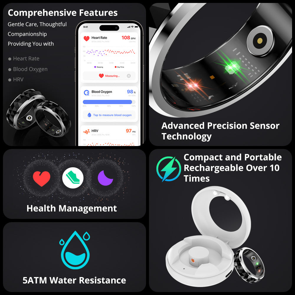 Multifunctional Fingertip Gyro Anxiety Relief Ring