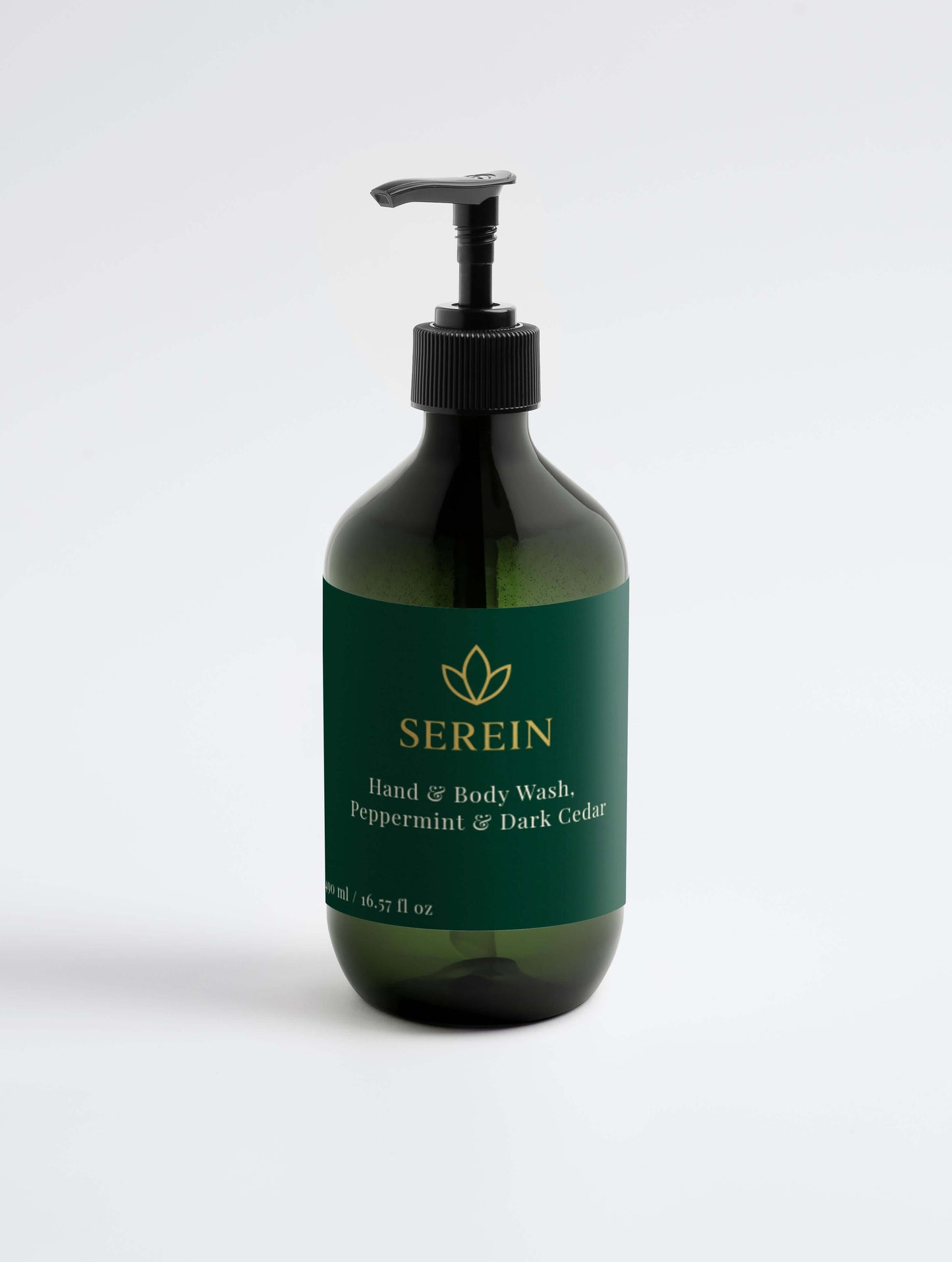 Hand & Body Wash, Peppermint & Dark Cedar 490 ml