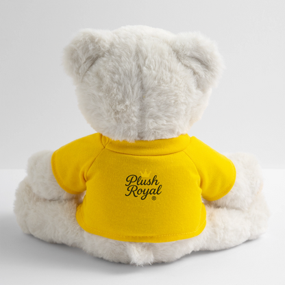 Extra Huggable™ White Plush Bear® - sun yellow