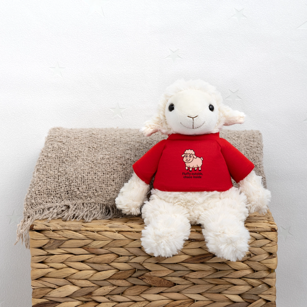 White Sheep Plush ® - red