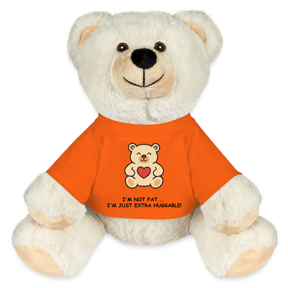 Extra Huggable™ White Plush Bear® - golden orange