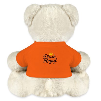 Extra Huggable™ White Plush Bear® - golden orange