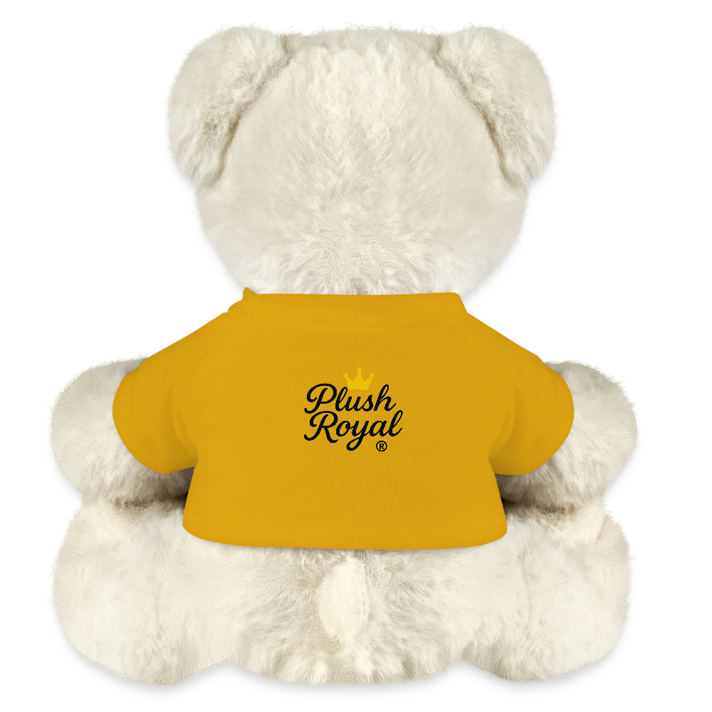 Extra Huggable™ White Plush Bear® - sun yellow