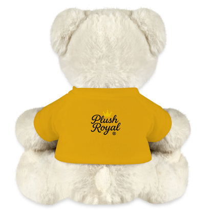 Extra Huggable™ White Plush Bear® - sun yellow