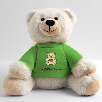 Extra Huggable™ White Plush Bear® - light green