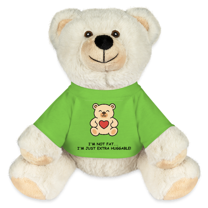 Extra Huggable™ White Plush Bear® - light green