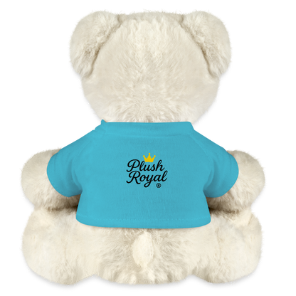 Extra Huggable™ White Plush Bear® - atoll blue