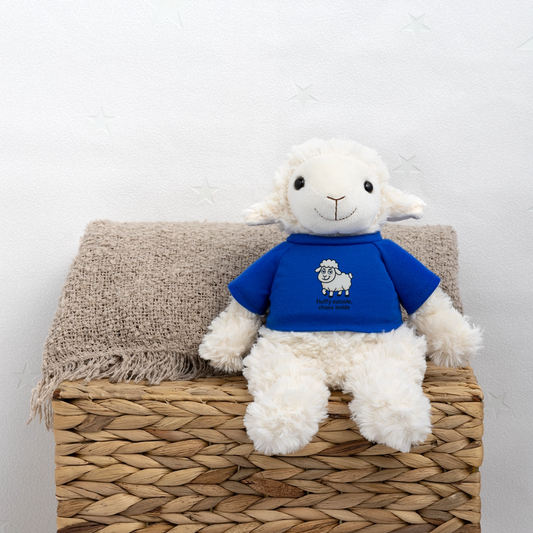 White Sheep Plush ® - royal blue