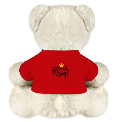Extra Huggable™ White Plush Bear® - red