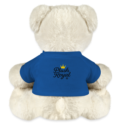 Extra Huggable™ White Plush Bear® - royal blue