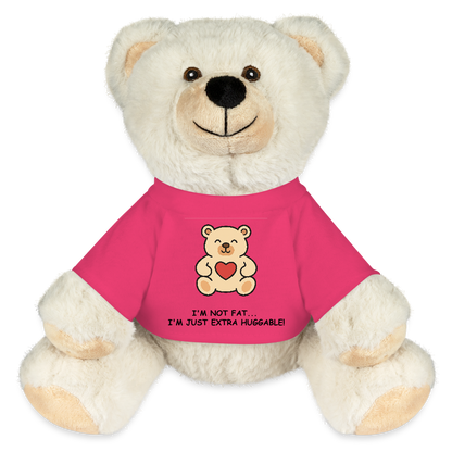Extra Huggable™ White Plush Bear® - pink
