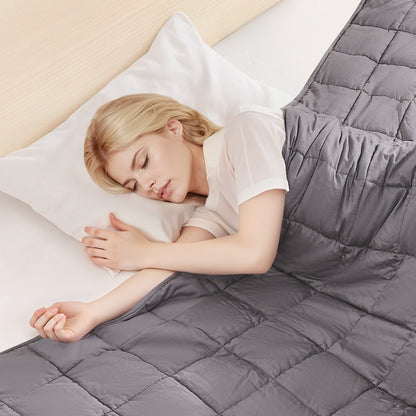 VEVOR Gewichtsdecke Therapiedecke Schwere Decke Baumwolle 2032X2210Mm Kingsize