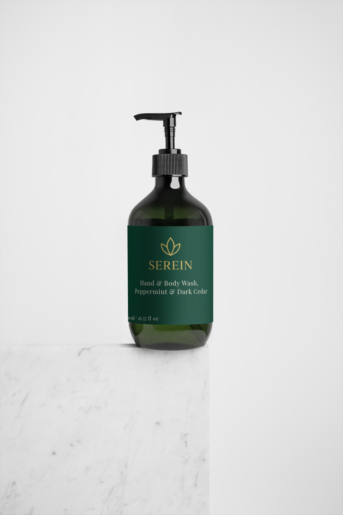Hand & Body Wash, Peppermint & Dark Cedar 490 ml