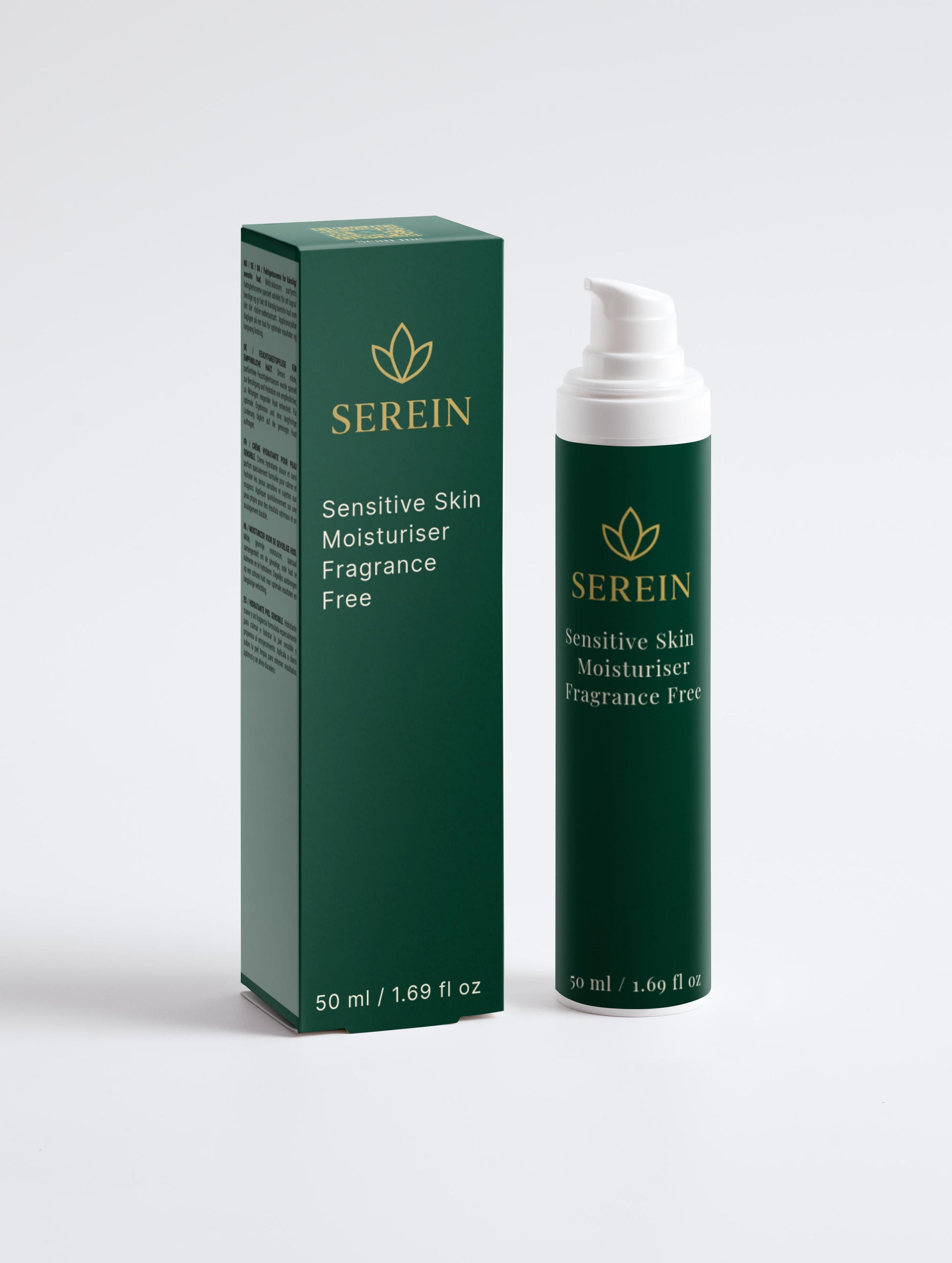 Sensitive skin moisturiser 50ml fragrance free face cream