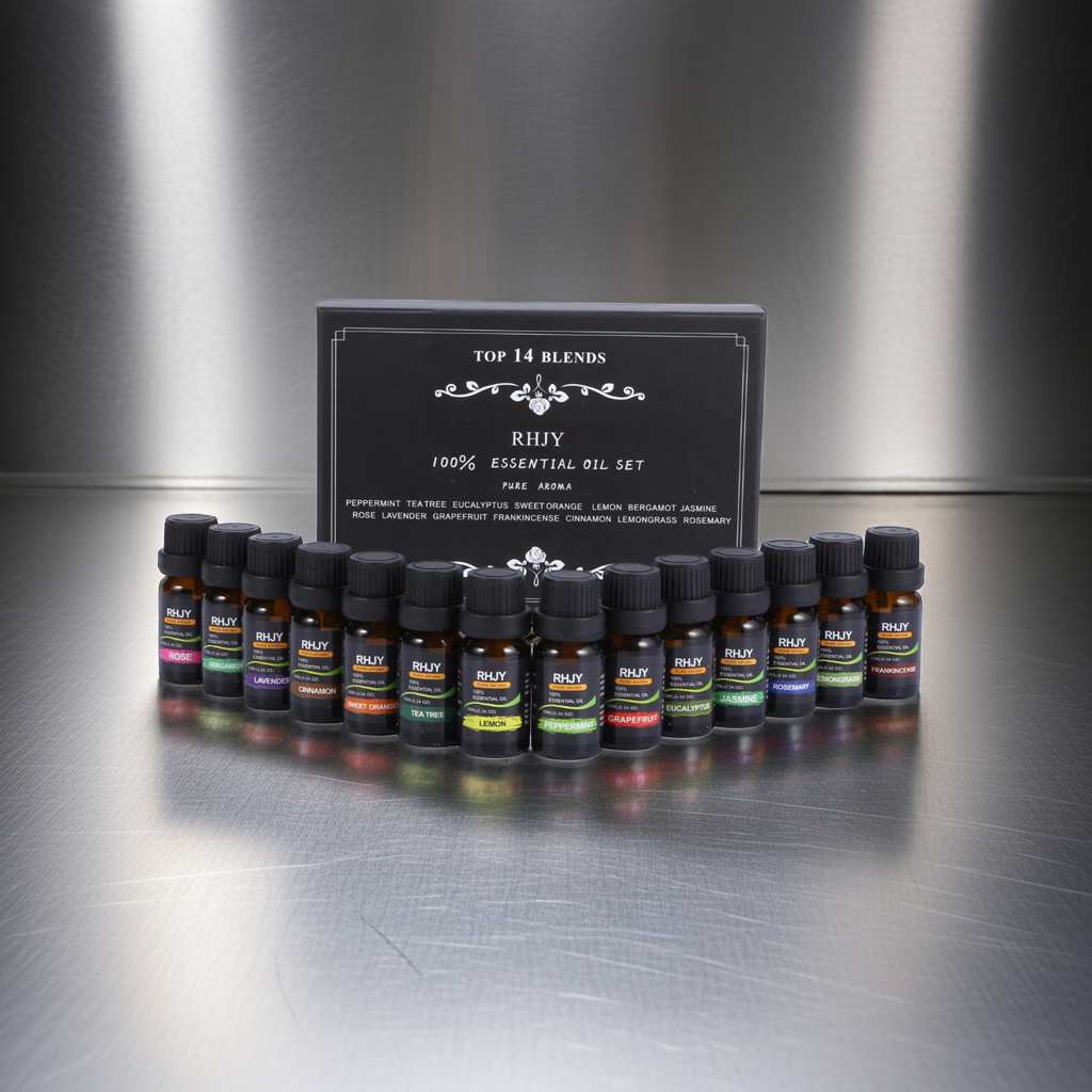 14-Piece Aromatherapy Essential Oils Set – 100% Pure (10ml Each)