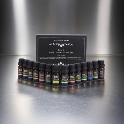 14-Piece Aromatherapy Essential Oils Set – 100% Pure (10ml Each)